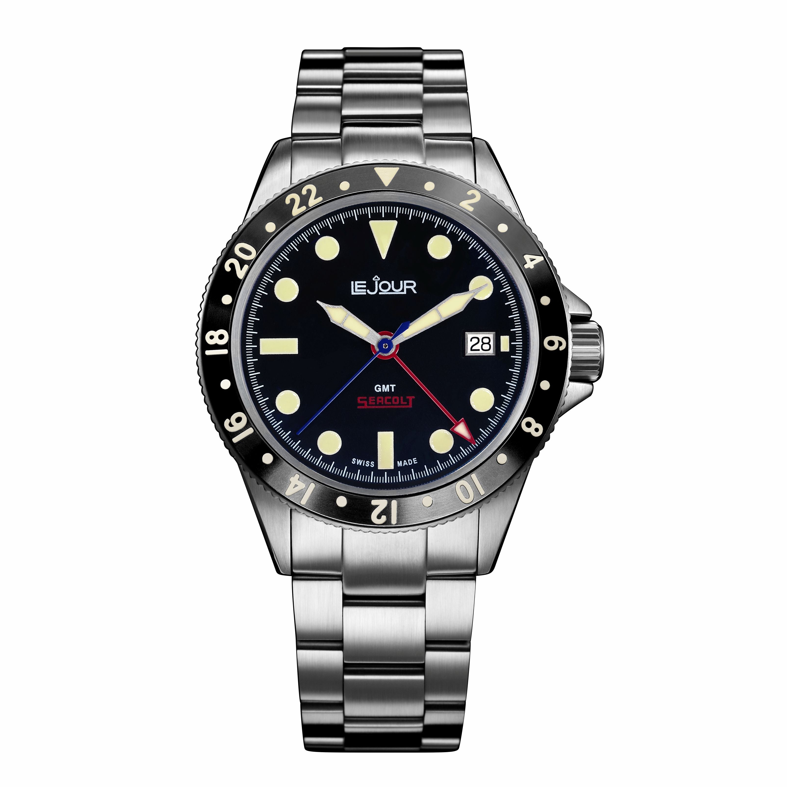LeJour Seacolt GMT LJ-SC-001 orologio automatico nero