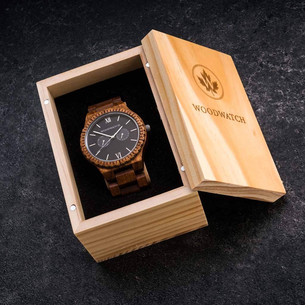 Woodwatch Classic Midnight Black orologio legno 47 mm