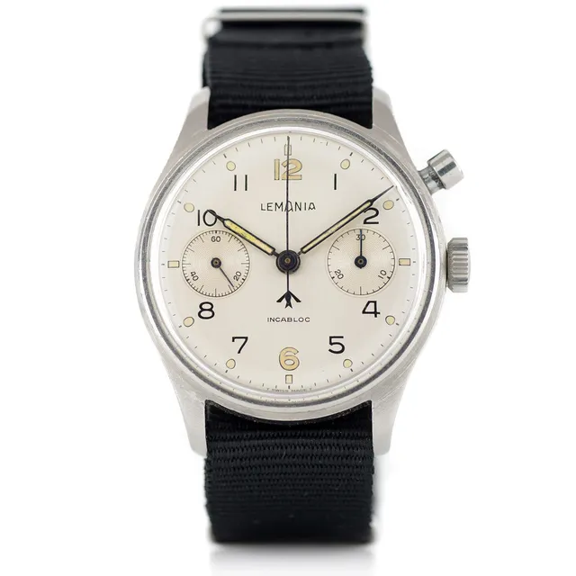 Mr Jones Vintage Lemania HS9 orologio cronografo 38mm