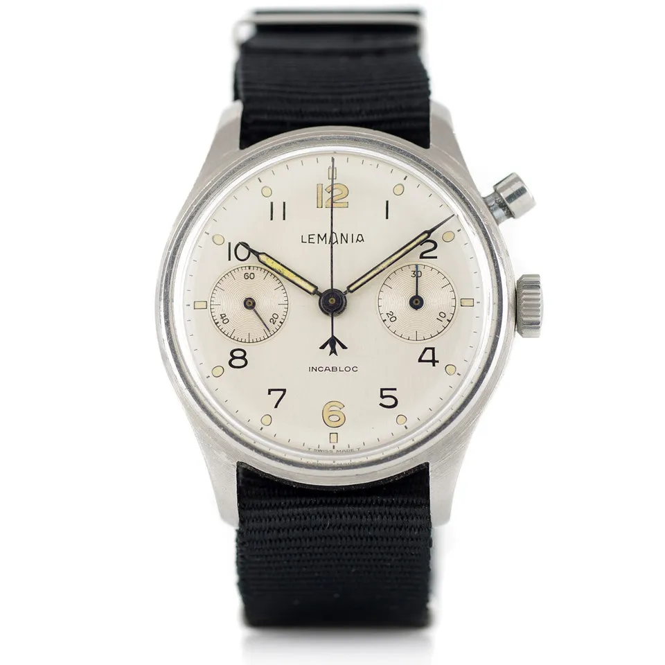 Mr Jones Vintage Lemania HS9 orologio cronografo 38mm