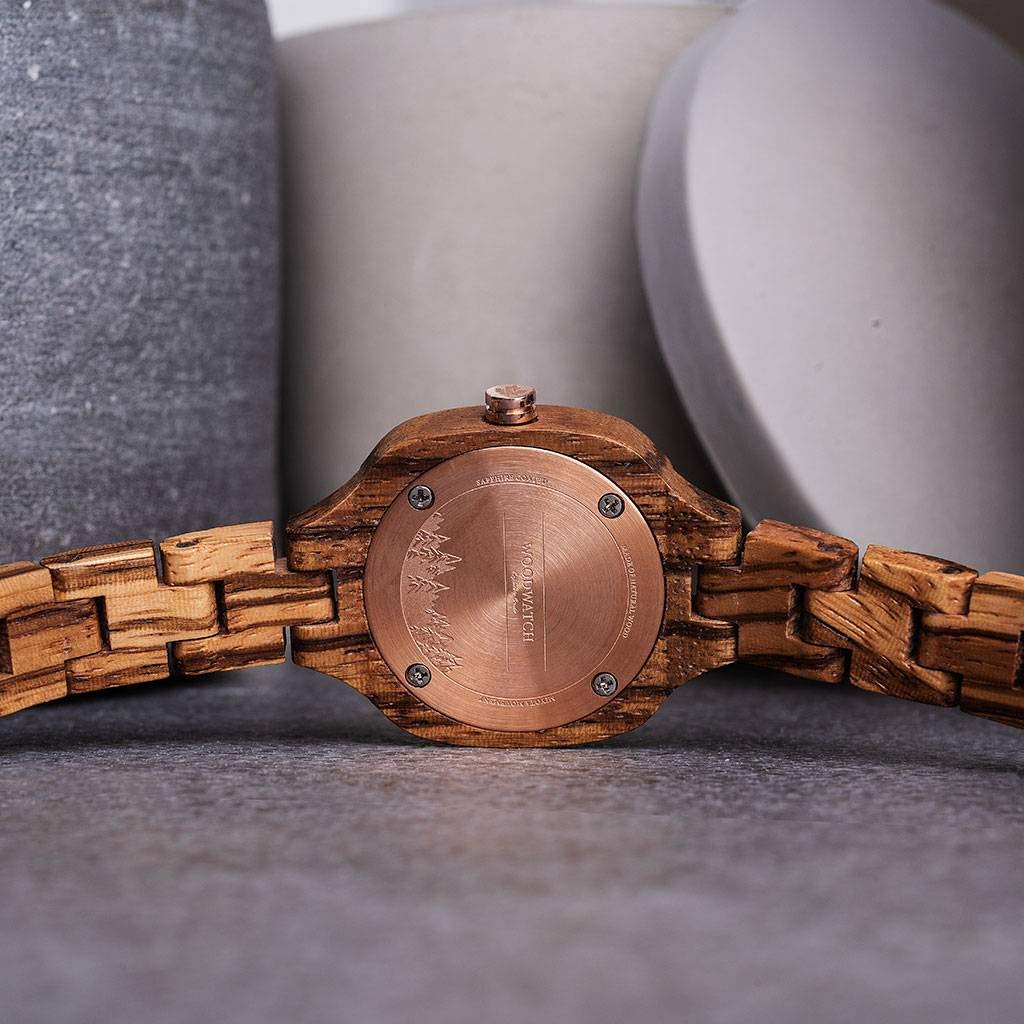 Woodwatch City City of Lights orologio donna legno quadrato