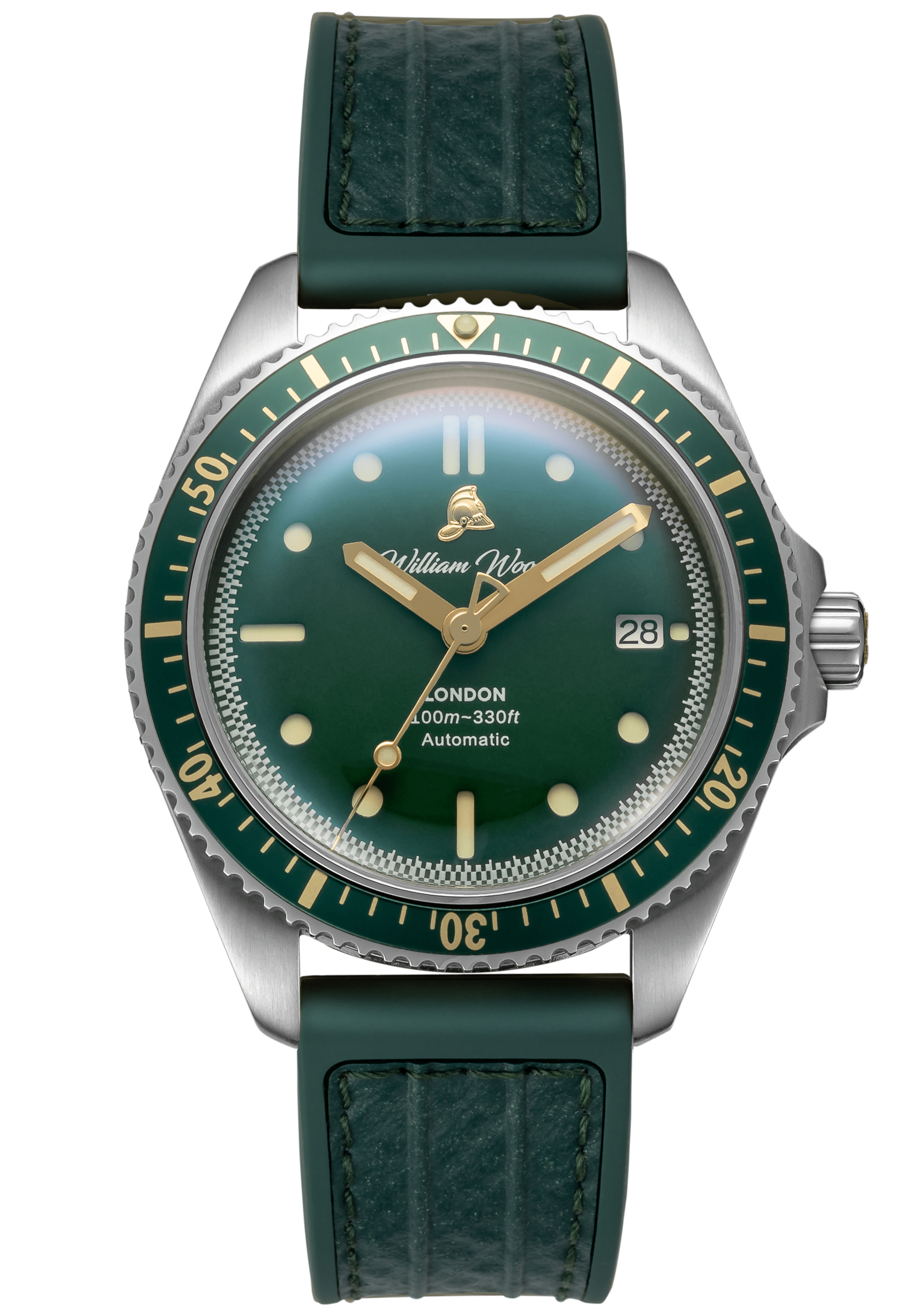 William Wood Valiant The Green Watch orologio verde automatico