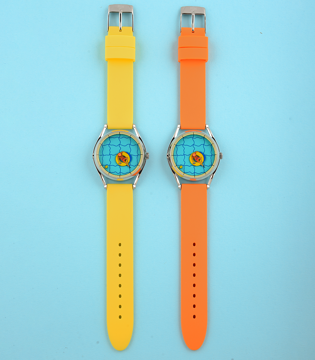 Mr Jones Watches cinturino silicone 18mm arancione