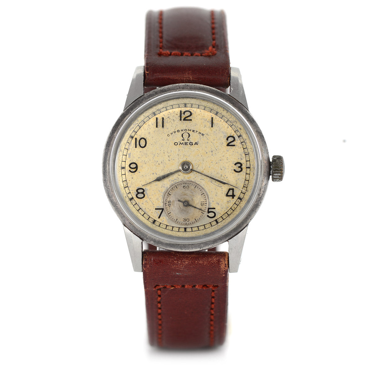 Omega R17.8 Chronometer orologio vintage 30mm 1942