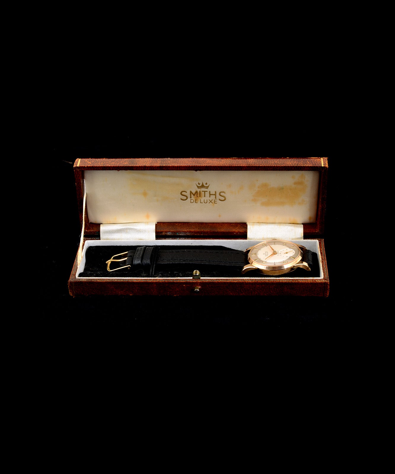 Smiths Deluxe A504 orologio vintage oro rosa 32mm