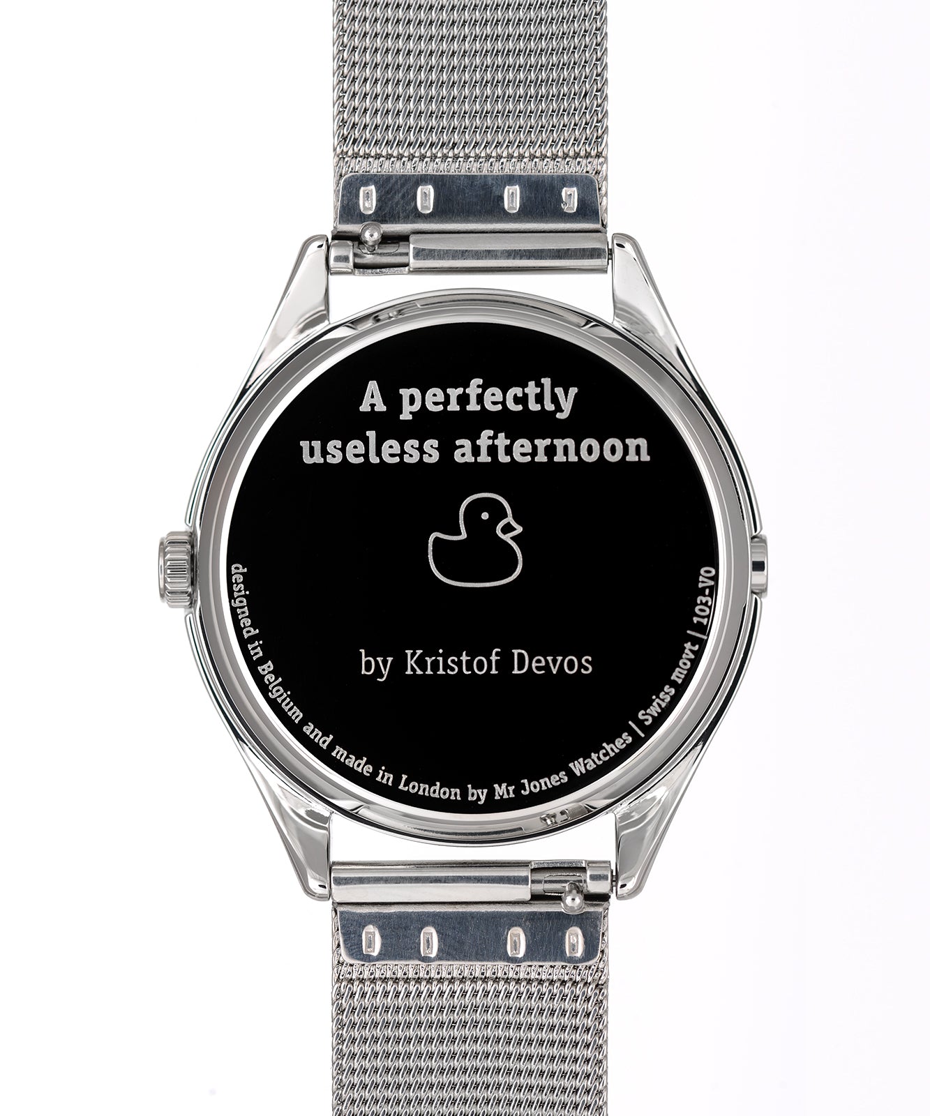 Mr Jones A Perfectly Useless Afternoon orologio 37 mm argento