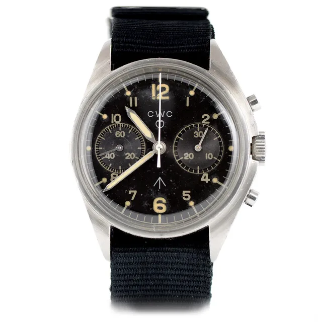 Mr Jones Watches Vintage CWC Royal Navy cronografo 38mm 1980