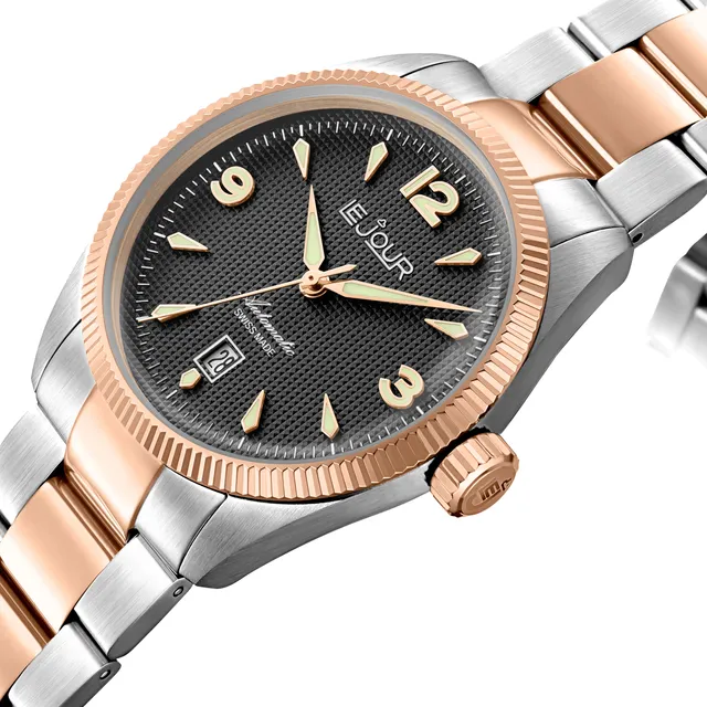 LeJour Brooklyn LJ-BR-006 orologio 40mm nero oro rosa