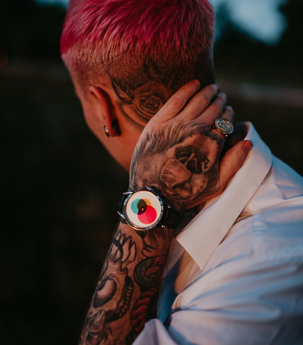 Mr Jones Colour Venn orologio automatico 40mm dischi colore