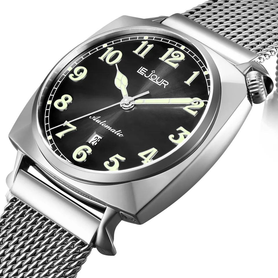 LeJour Heritage LJ-HR-001 orologio automatico nero 42mm