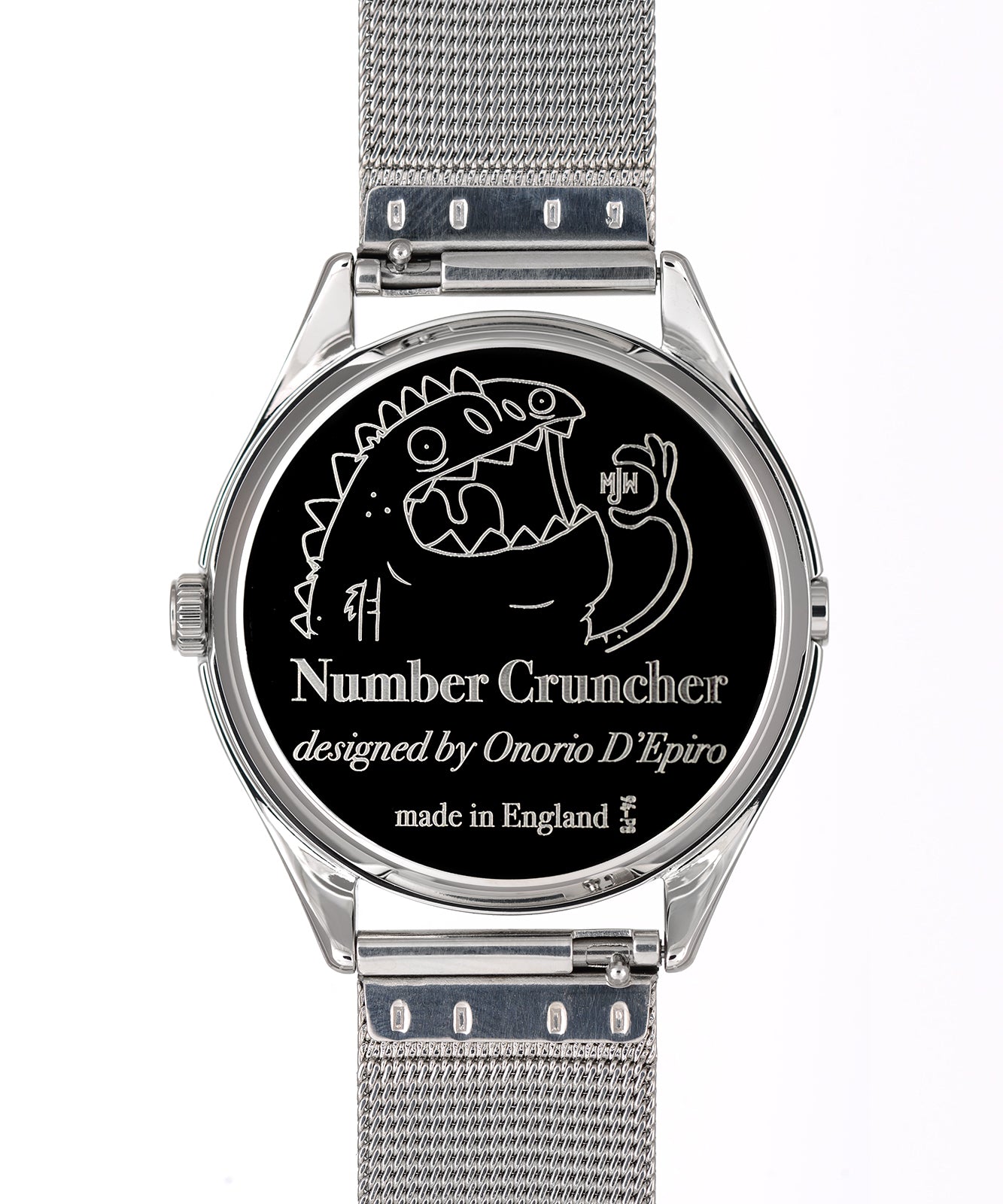 Mr Jones Watches Number Cruncher orologio jump hour 37mm argento