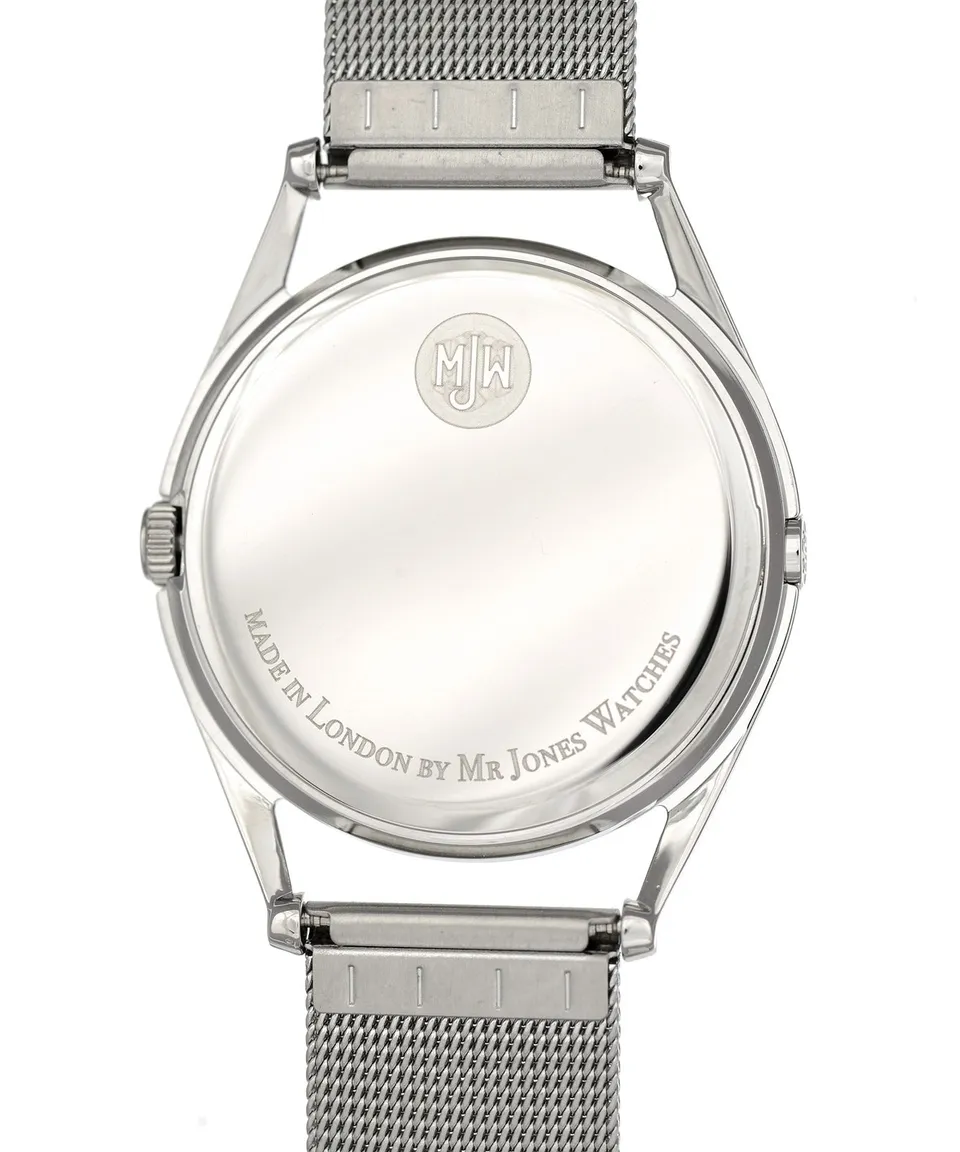 Mr Jones Engraving incisione fondello cassa argento