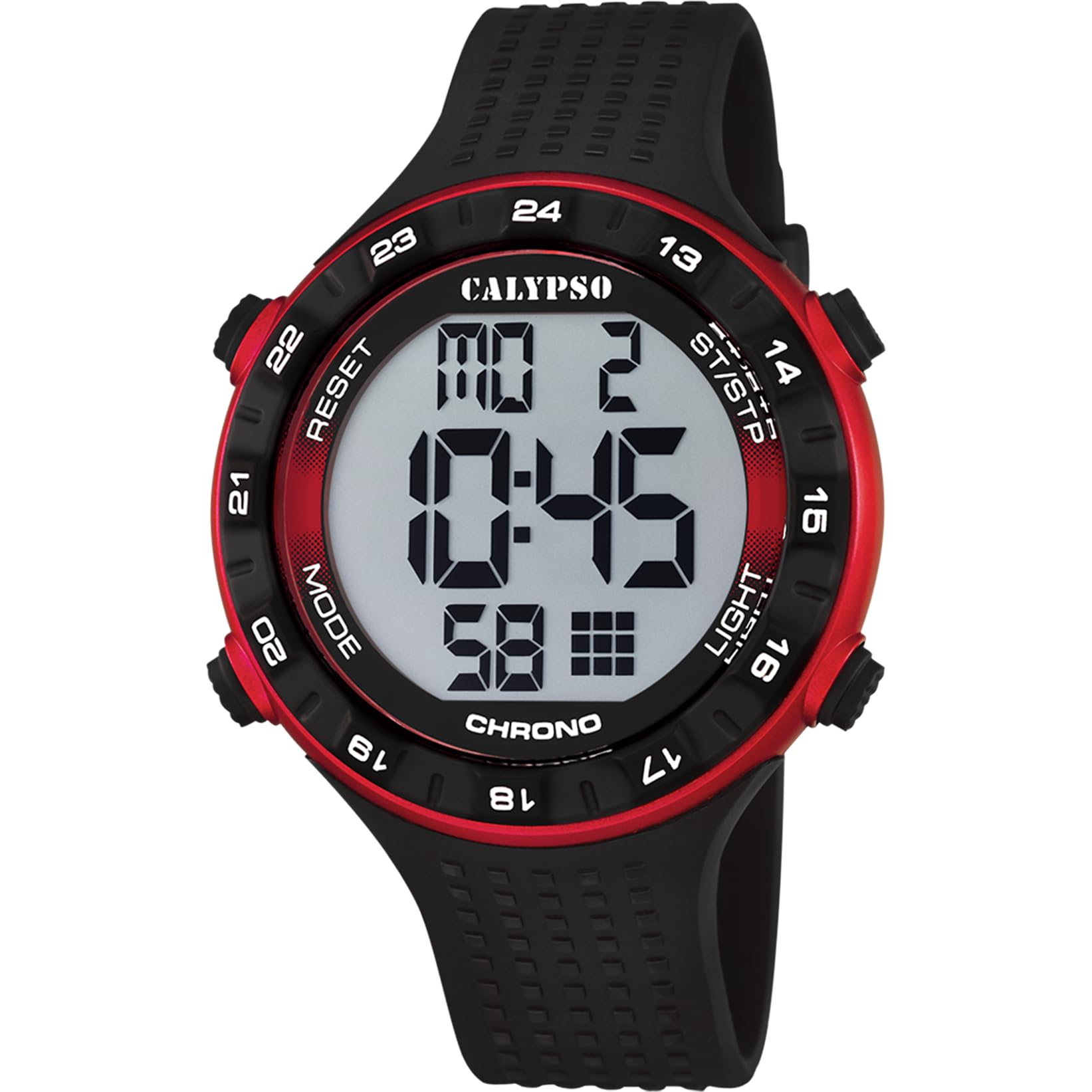 Calypso Urban Digital Orologio Digitale Nero Sportivo 10 ATM