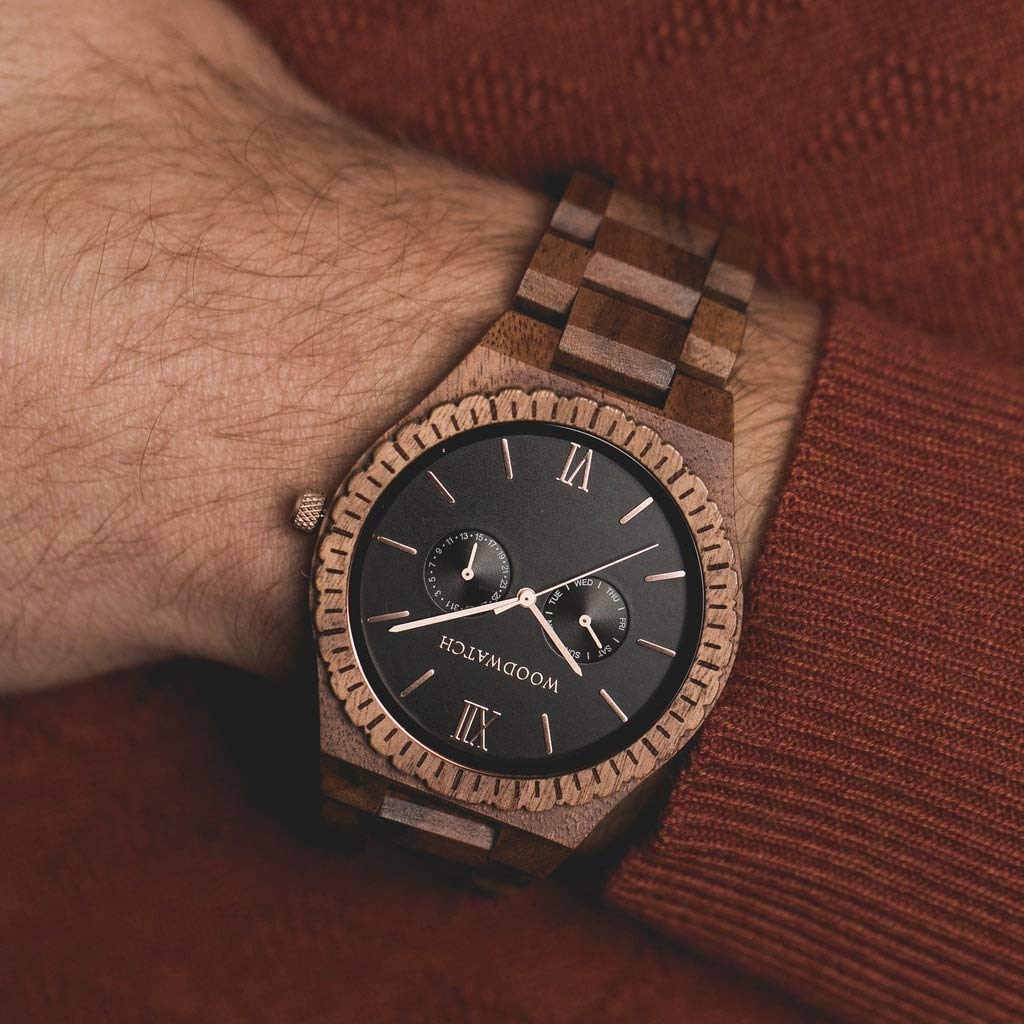 WoodWatch Classic Dark Orion orologio acacia nero