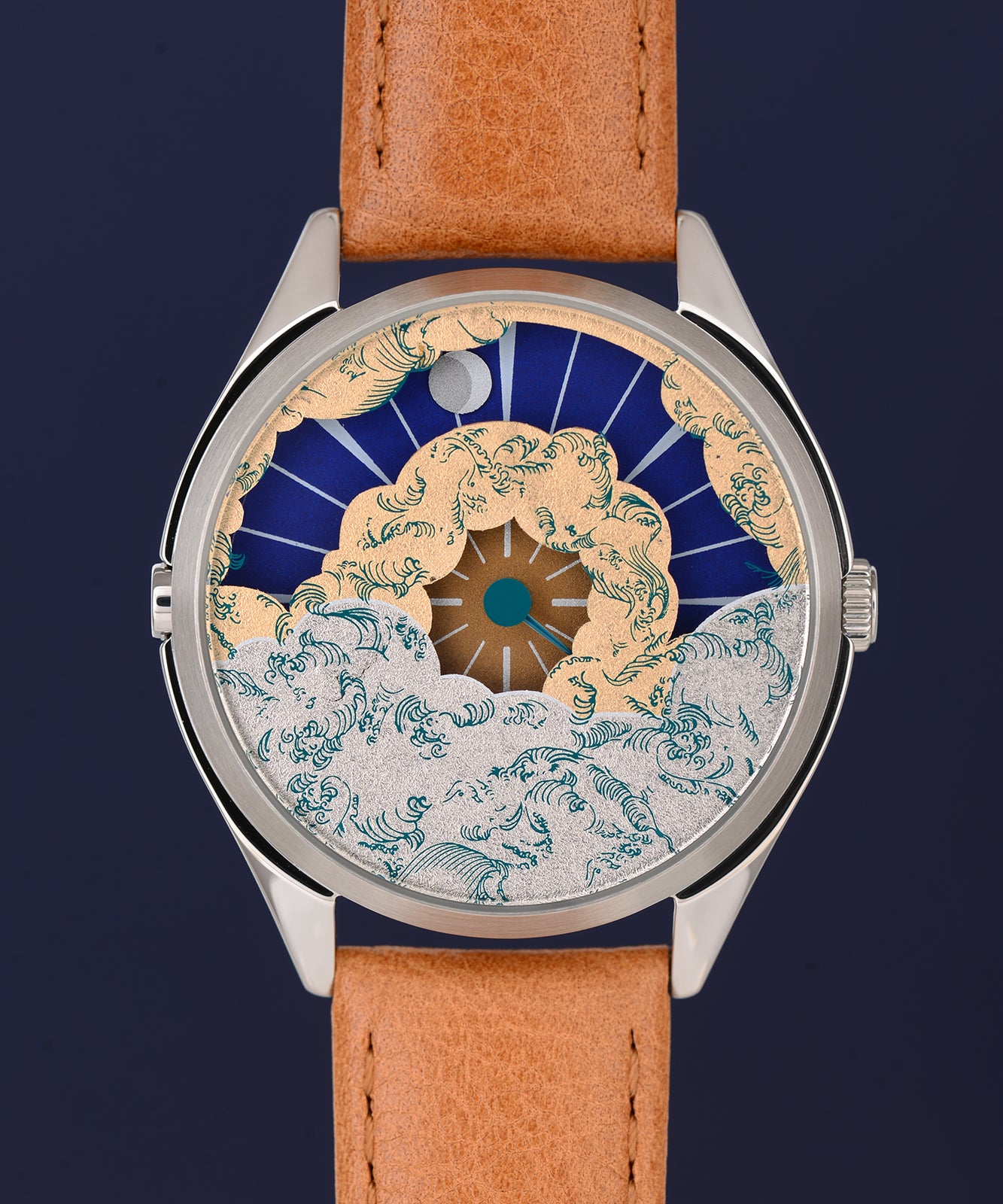 Mr Jones Nuage orologio quarzo dorato oro 22 carati 37mm