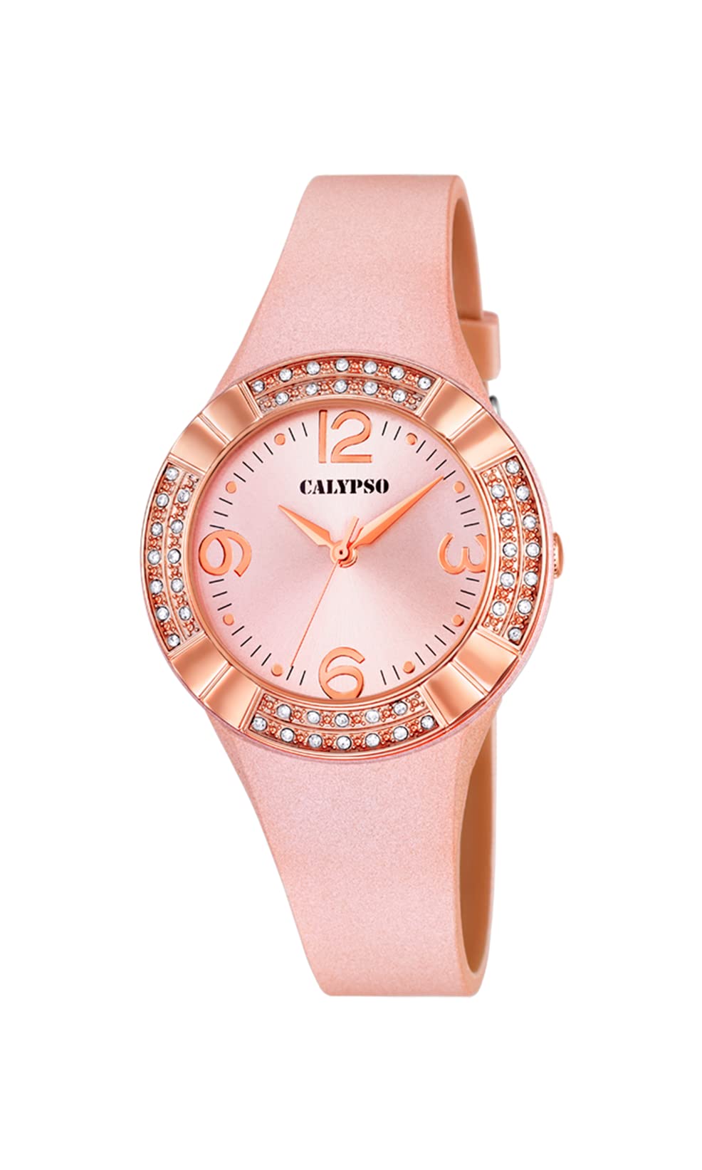 Calypso Basic orologio donna rosa gomma 10 ATM
