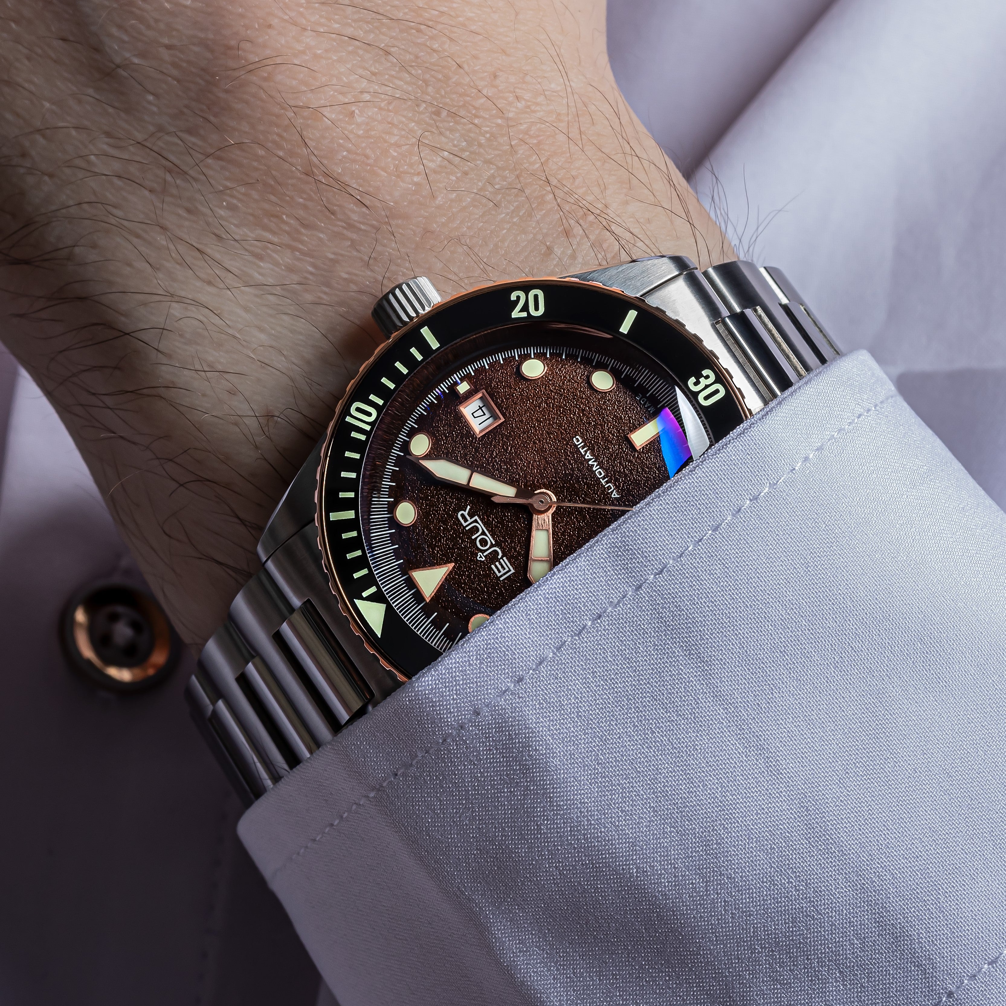 LeJour Seacolt Diver LJ-SCD-004 Automatico 42mm Marrone
