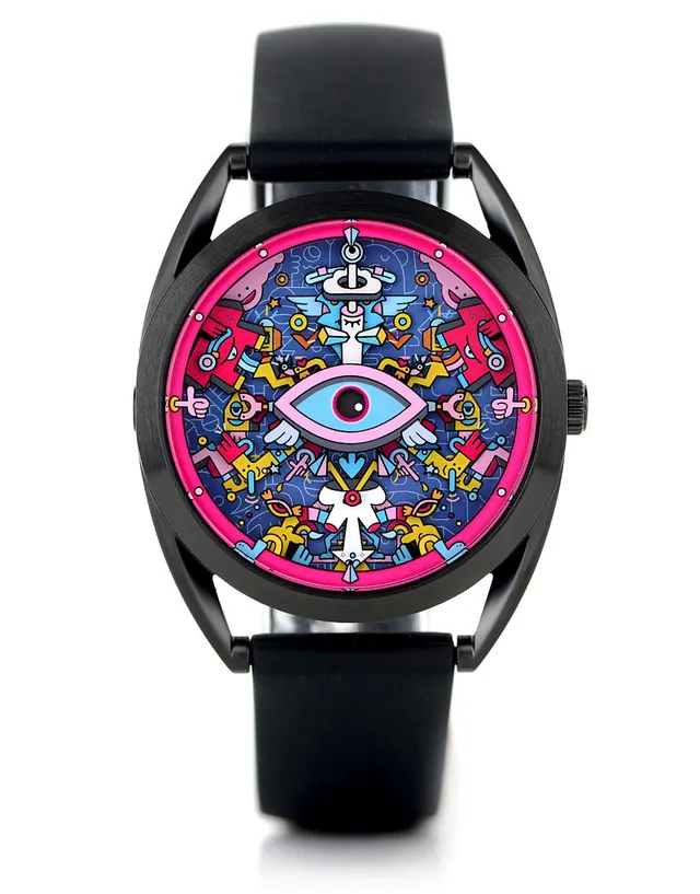 Mr Jones Watches Khaosify orologio 37mm nero quarzo svizzero