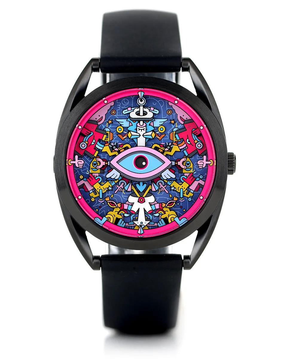 Mr Jones Watches Khaosify orologio 37mm nero quarzo svizzero