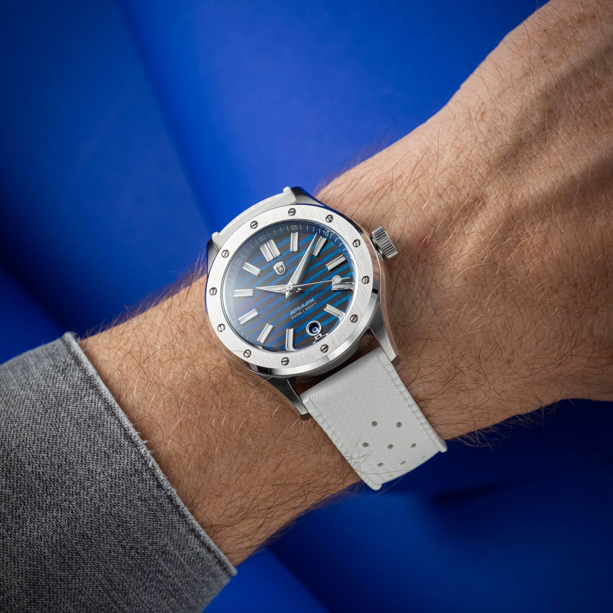 Heinrich Helicoprion ZirkuTi orologio titanio bracciale acciaio