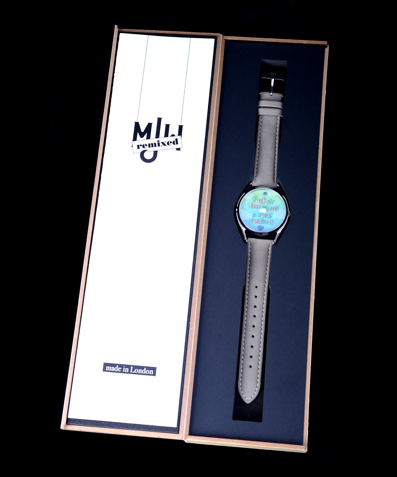 Mr Jones Watches Blueberry Late Remixed orologio minimal