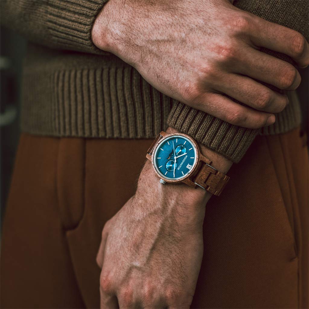 Woodwatch Classic Surfer orologio legno uomo antispruzzo