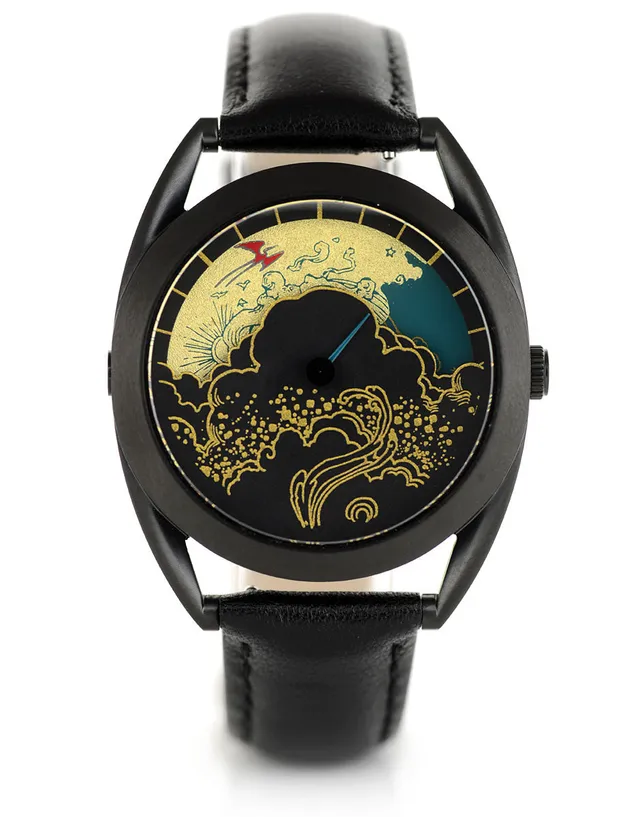Mr Jones Paper Crane orologio da polso foglia oro 22ct