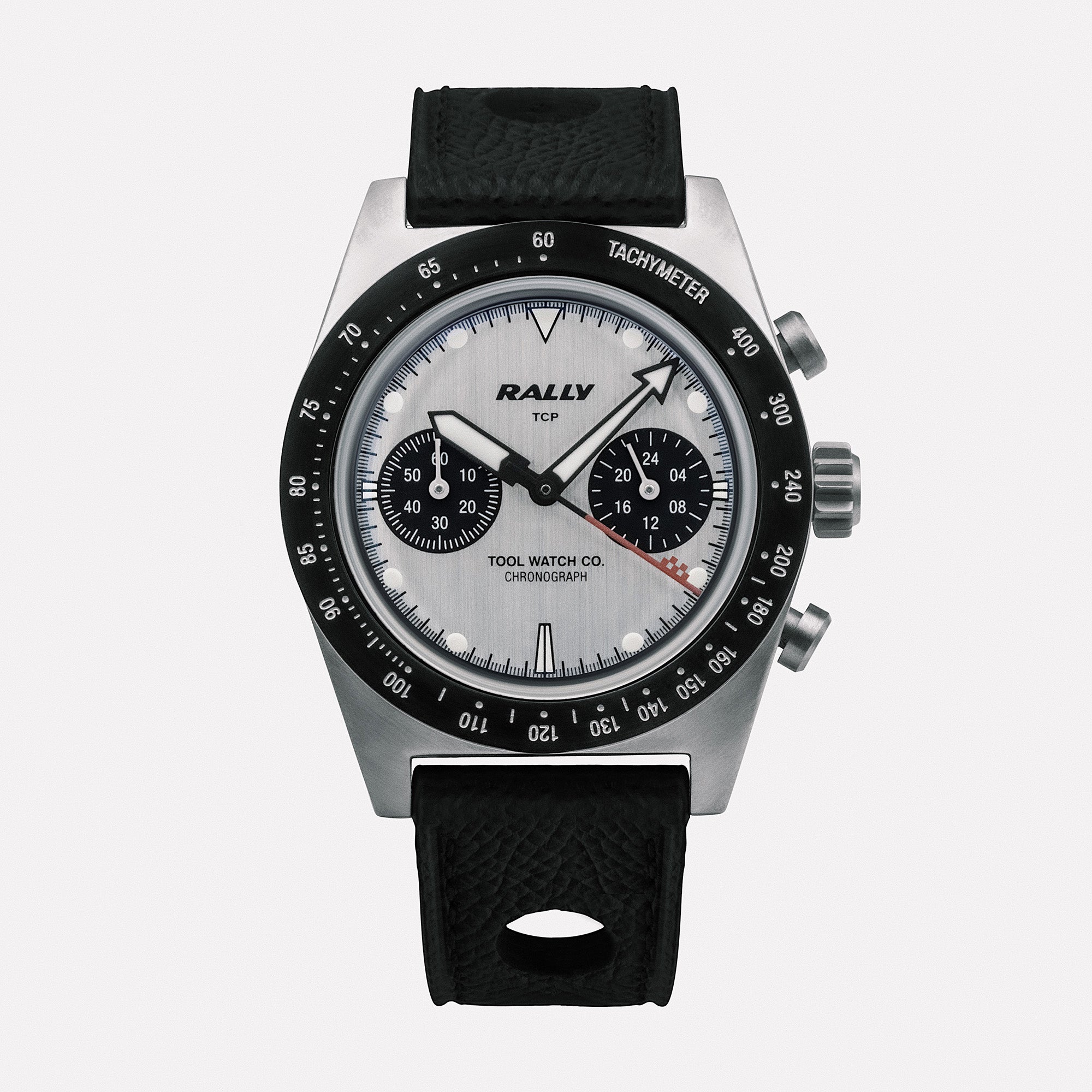 Tool Watch Co. Rally Chronograph orologio Red on Silver