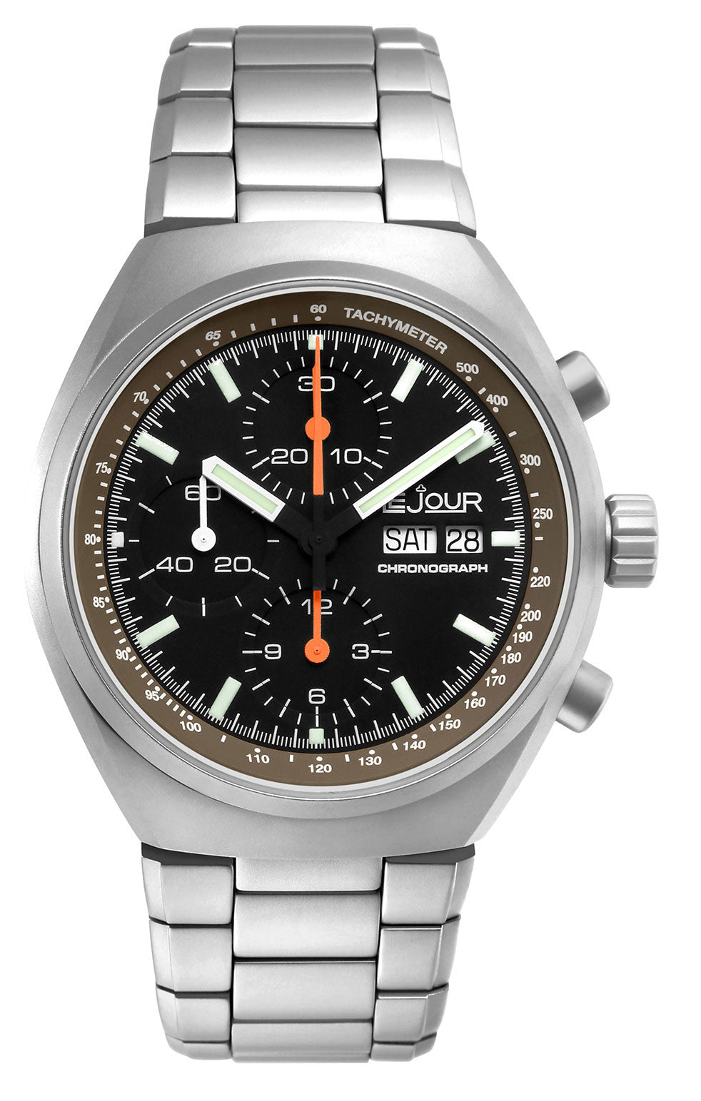 LeJour Mark I LJ-MI-002 cronografo automatico nero 42,5mm