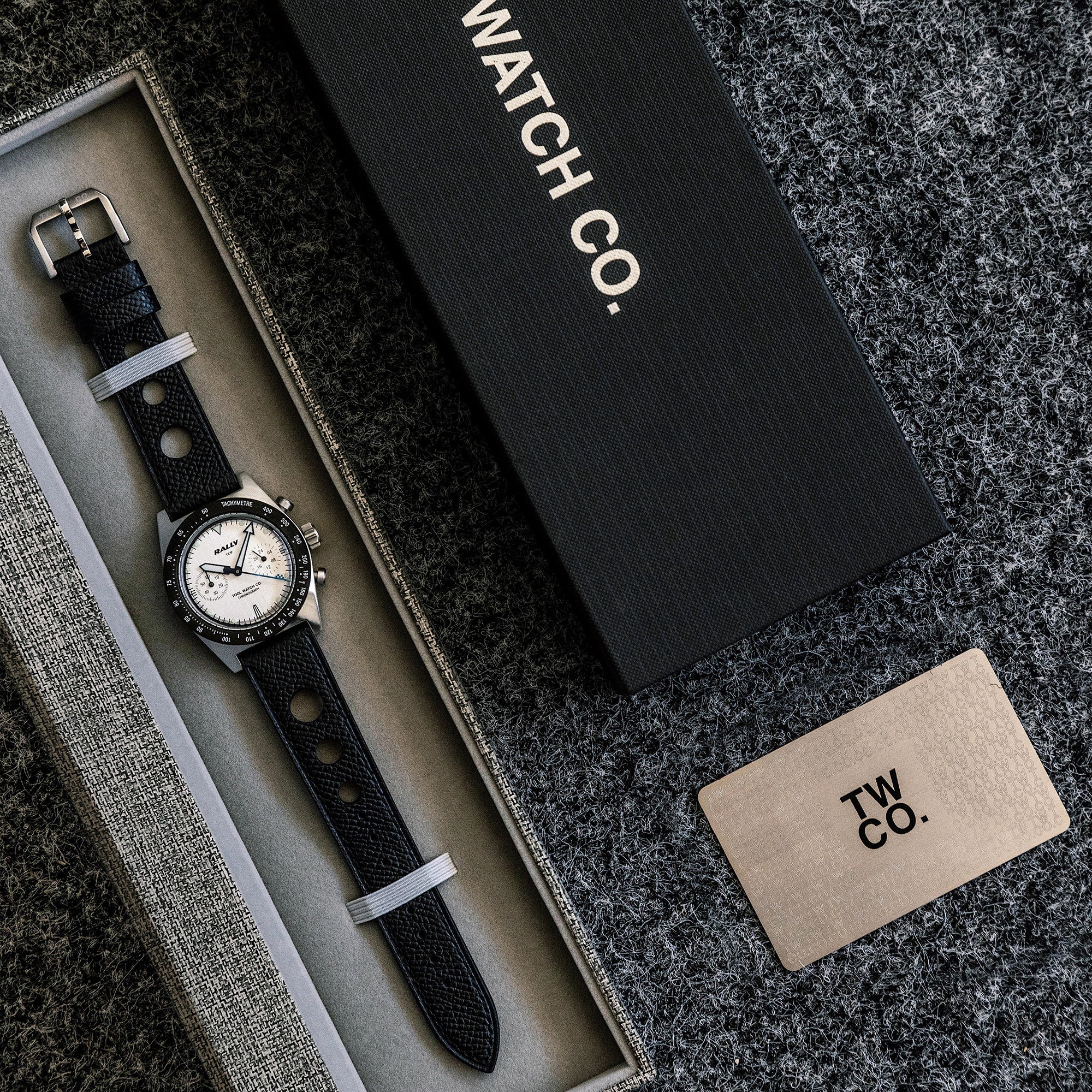 Tool Watch Co. Rally Chronograph orologio blu Blue on Silver