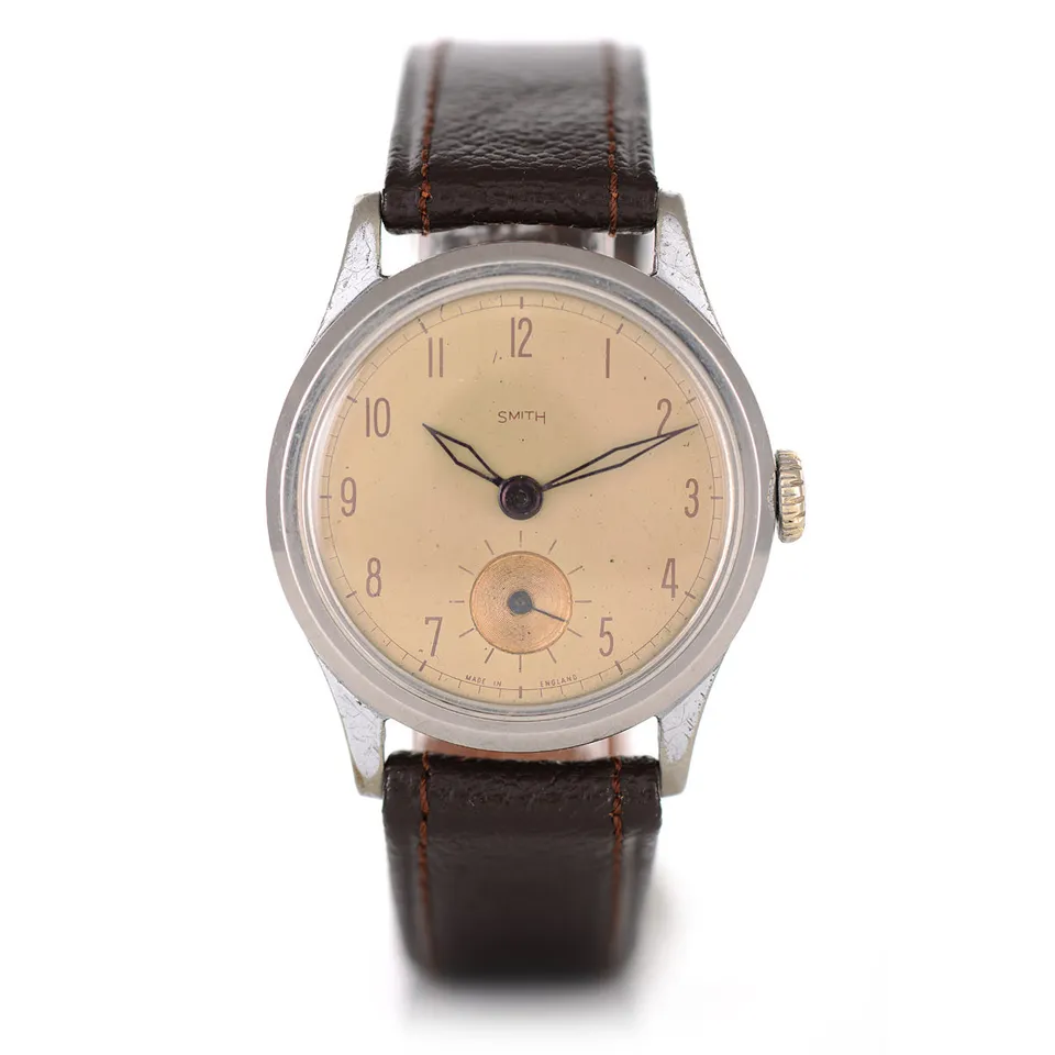 Mr Jones Watches Vintage Smith English Made 1946 orologio acciaio