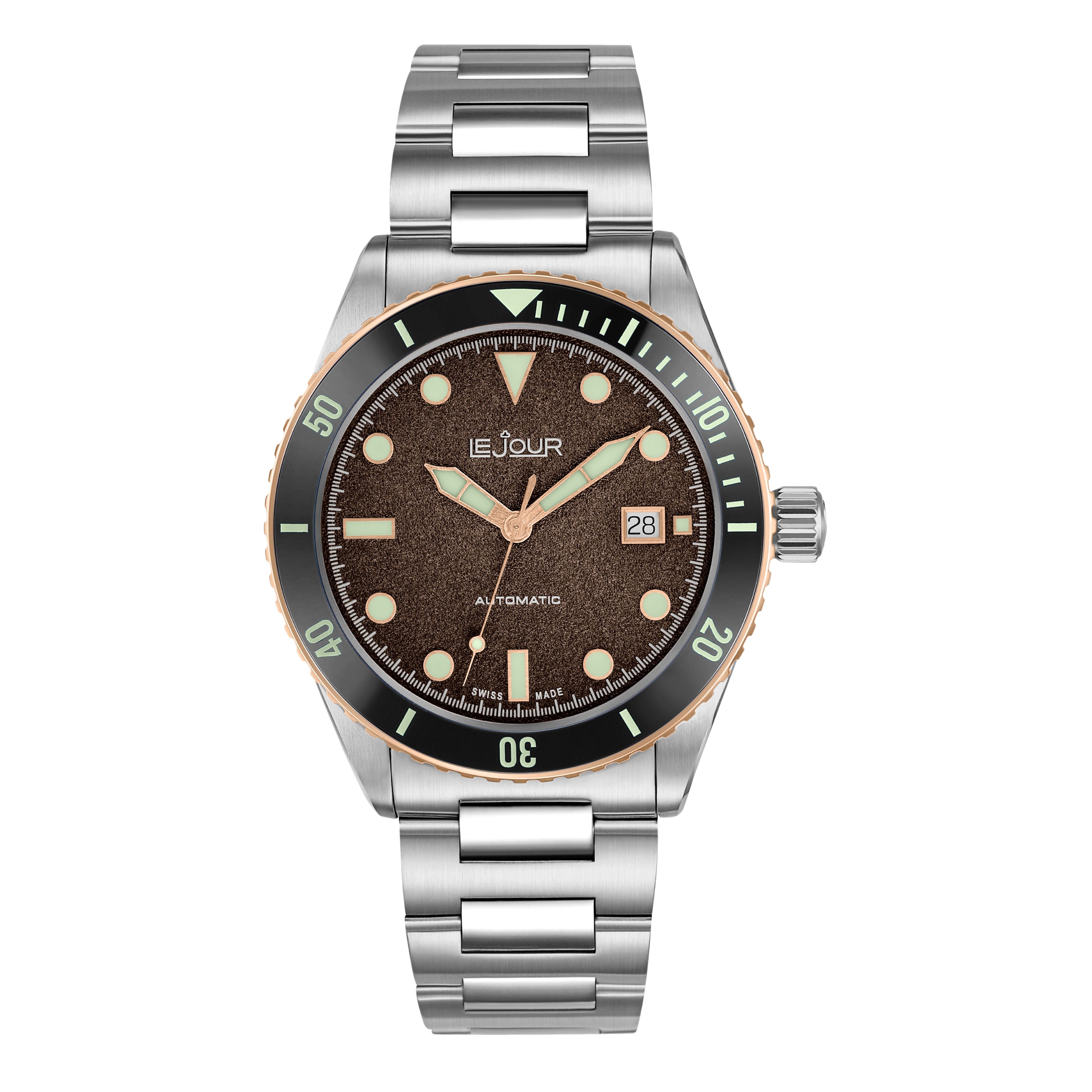 LeJour Seacolt Diver LJ-SCD-004 Automatico 42mm Marrone