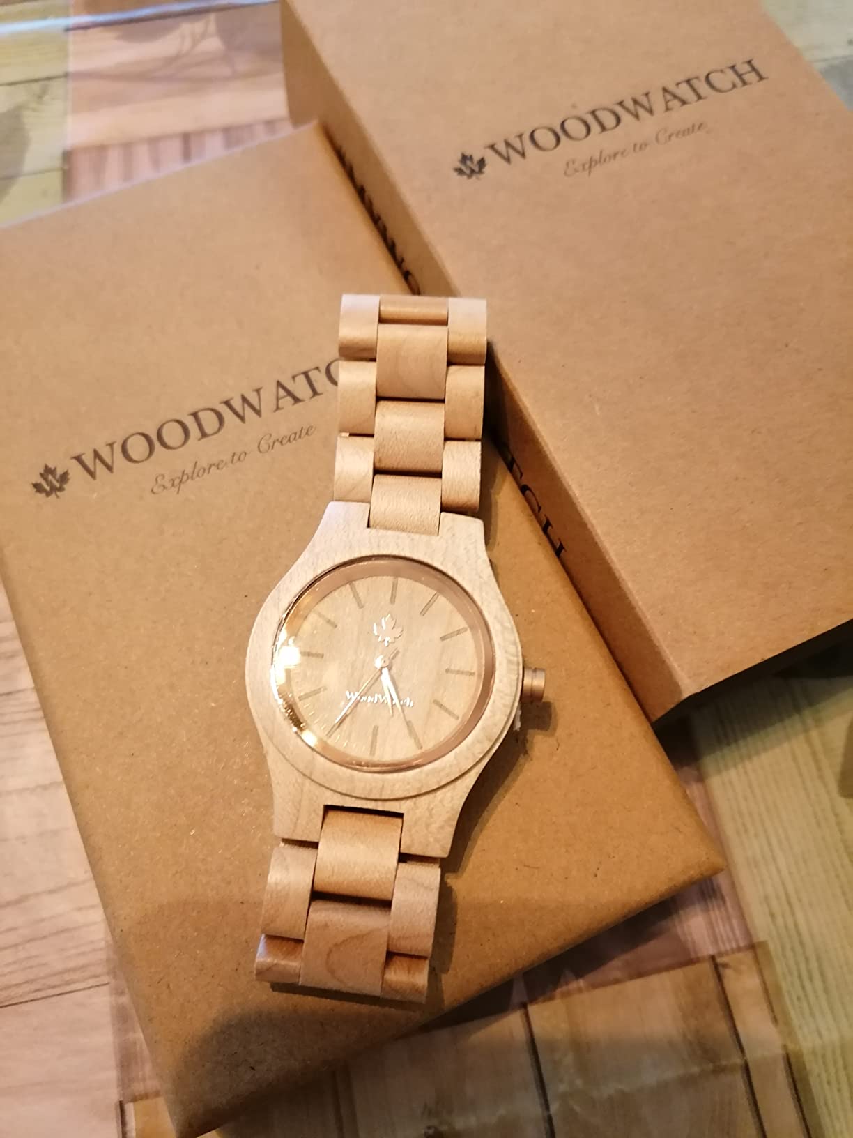 Woodwatch CLASSIC Maple Rosegold orologio donna legno