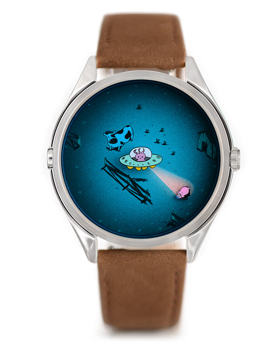 Mr Jones Beam me up! orologio quarzo 37mm argento UFO