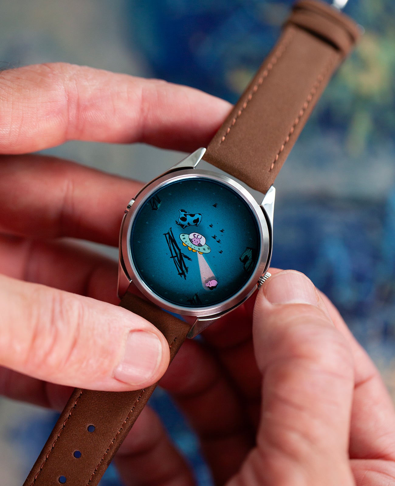 Mr Jones Beam me up! orologio quarzo 37mm argento UFO