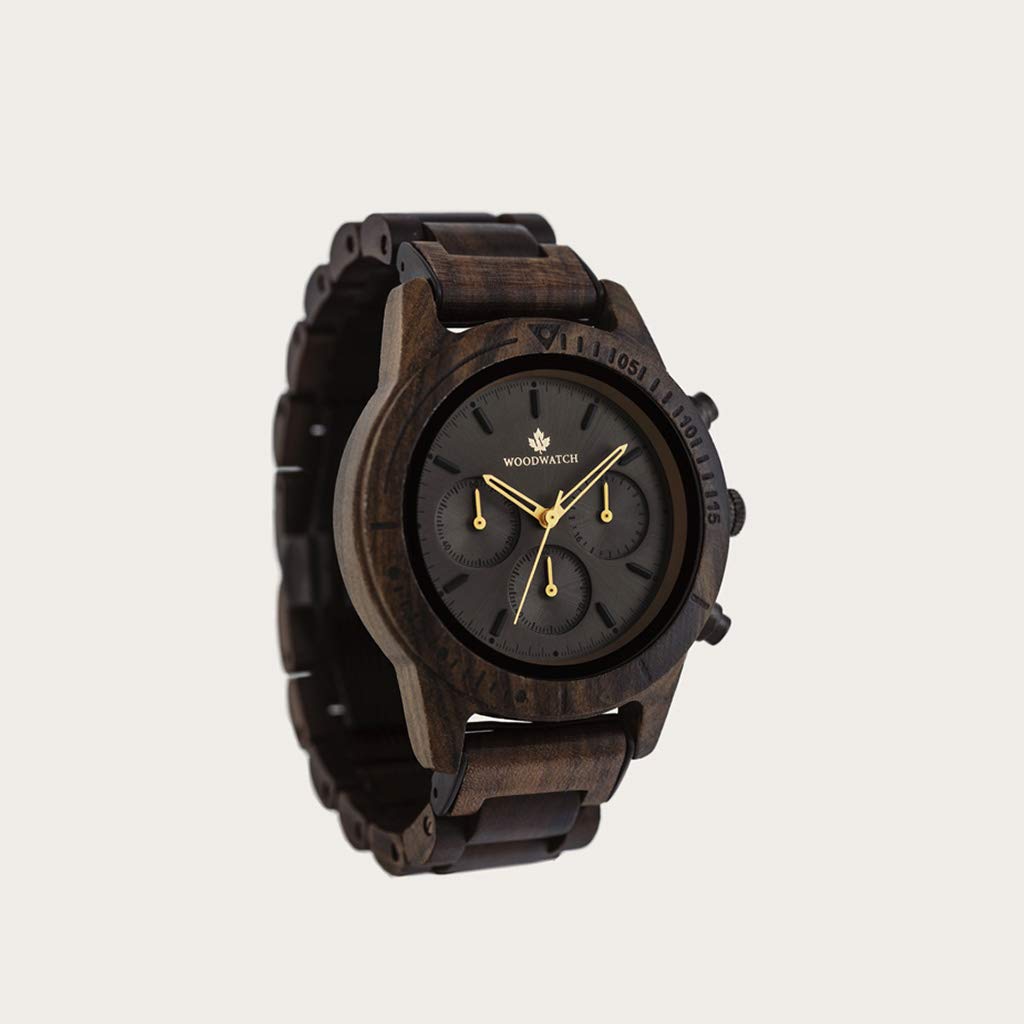 WoodWatch Classic Dark Eclipse orologio legno uomo