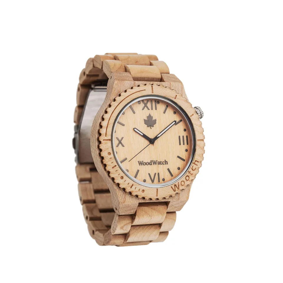 Woodwatch Classic Wootch Maple orologio in legno acero quarzo