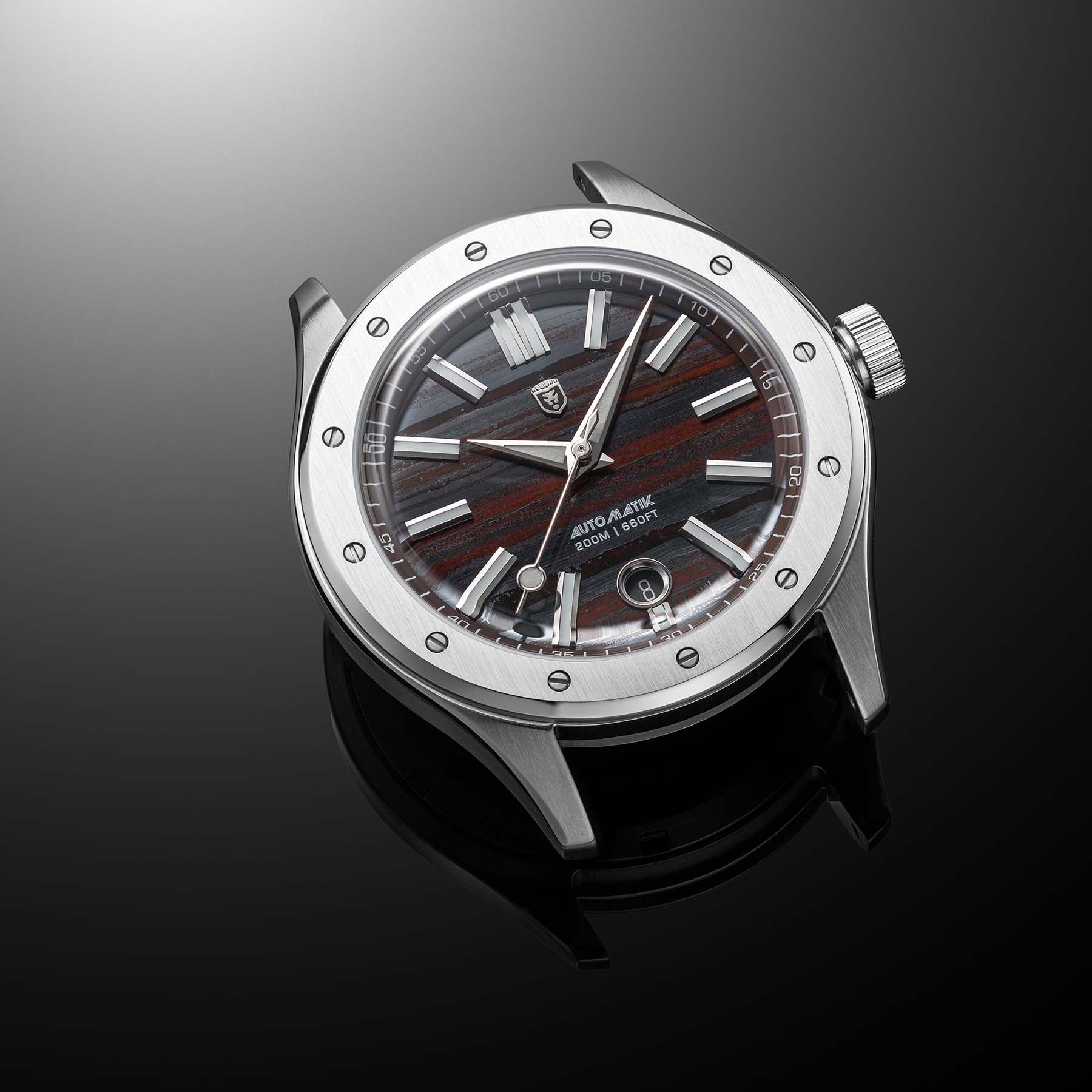 Heinrich Helicoprion Tiger Iron orologio automatico