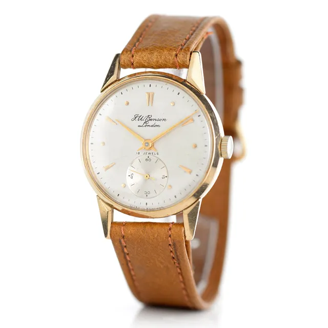 Mr Jones Watches Vintage Smiths for JW Benson 1955 orologio oro 32mm