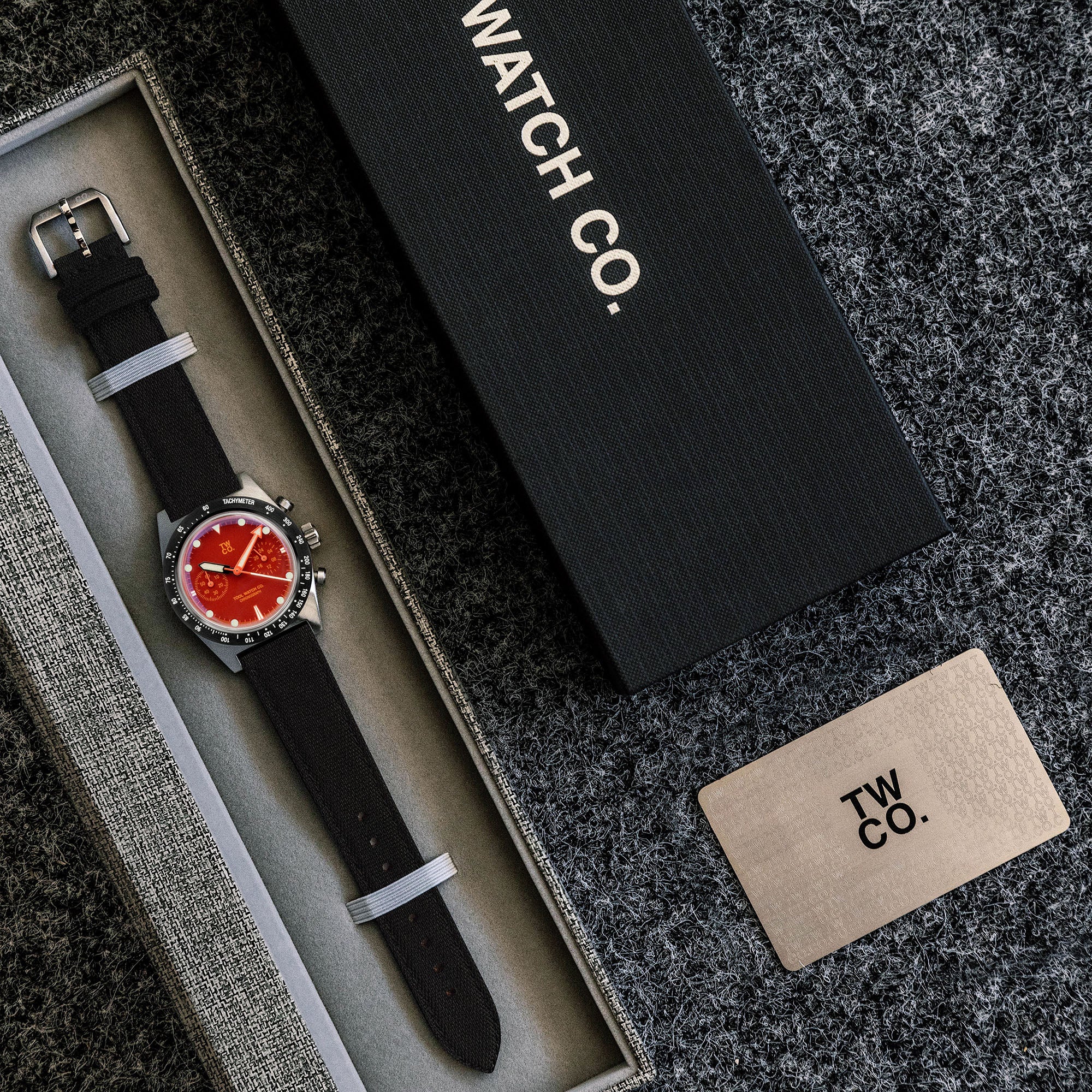 Tool Watch Co. Chroma Chronograph orologio arancione Orange