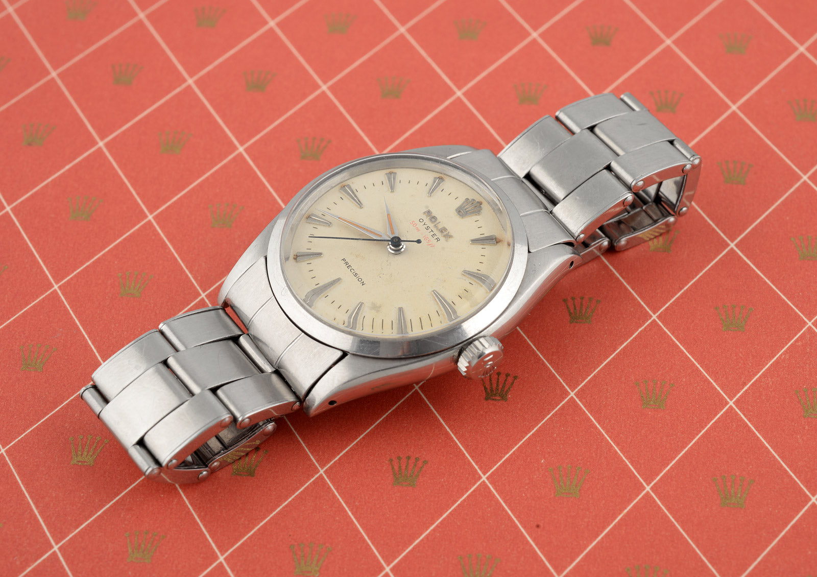 Rolex Oyster 1956 orologio acciaio 34mm bracciale
