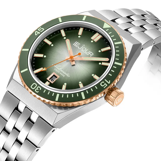 LeJour Delmare LJ-DM-007 orologio automatico verde 41mm