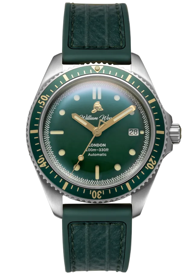 William Wood Valiant The Green Watch orologio verde automatico