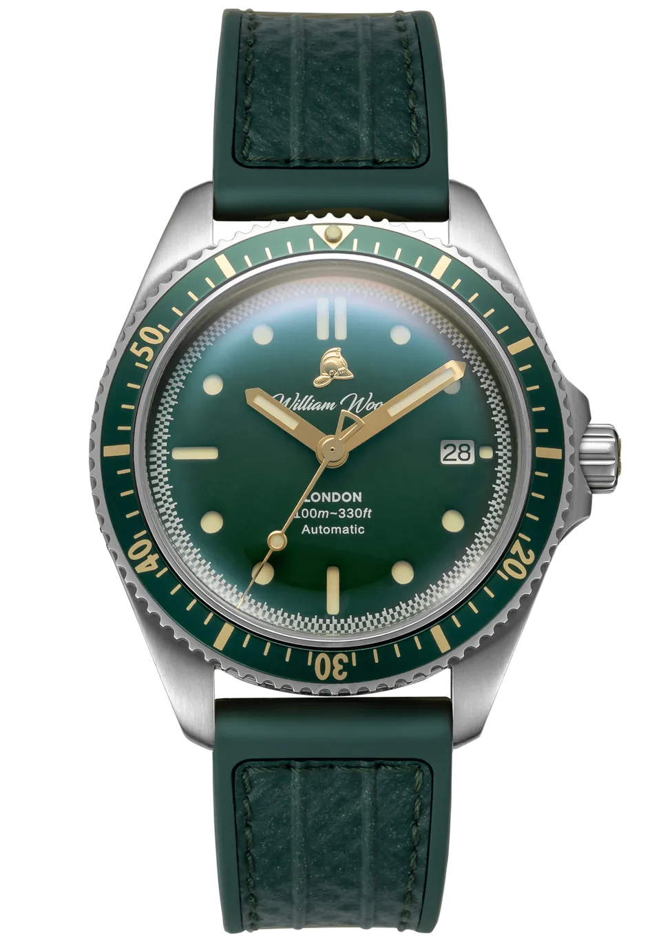 William Wood Valiant The Green Watch orologio verde automatico