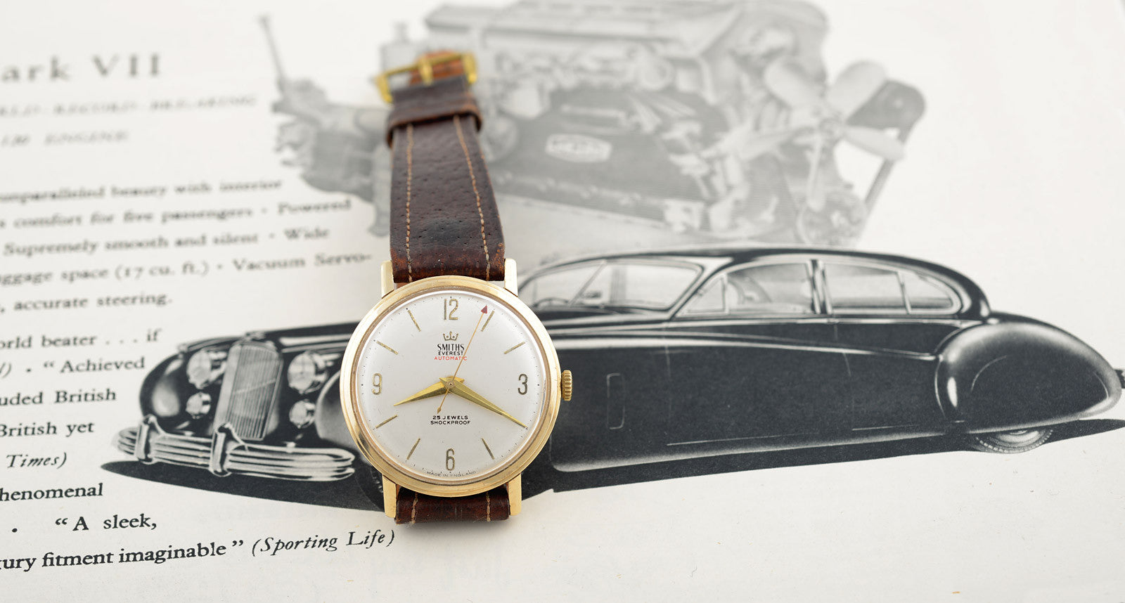 Smiths Everest orologio automatico oro 9 carati 1964