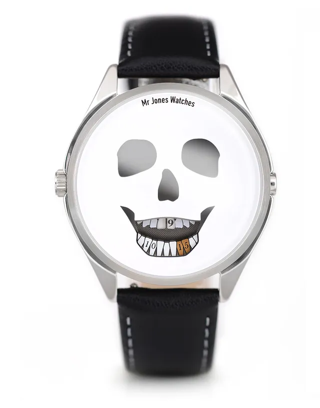 Mr Jones The Last Laugh orologio jump hour 37mm teschio