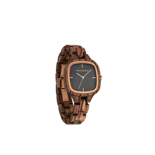 Woodwatch City City of Lights orologio donna legno quadrato