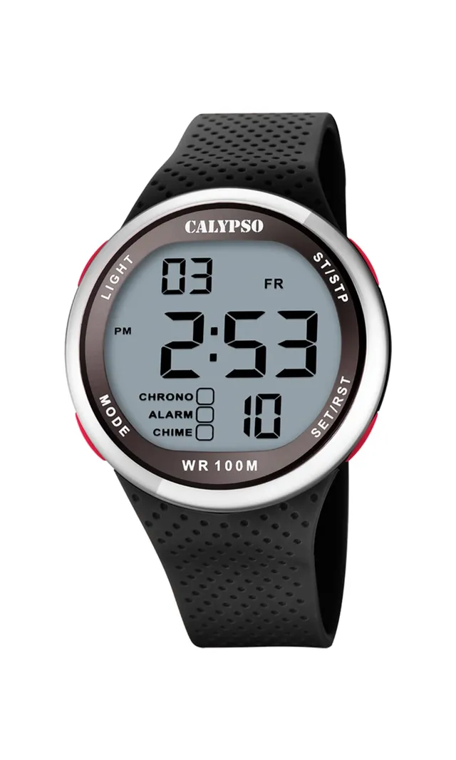 Calypso Urban Digital orologio uomo nero dual time 10 bar