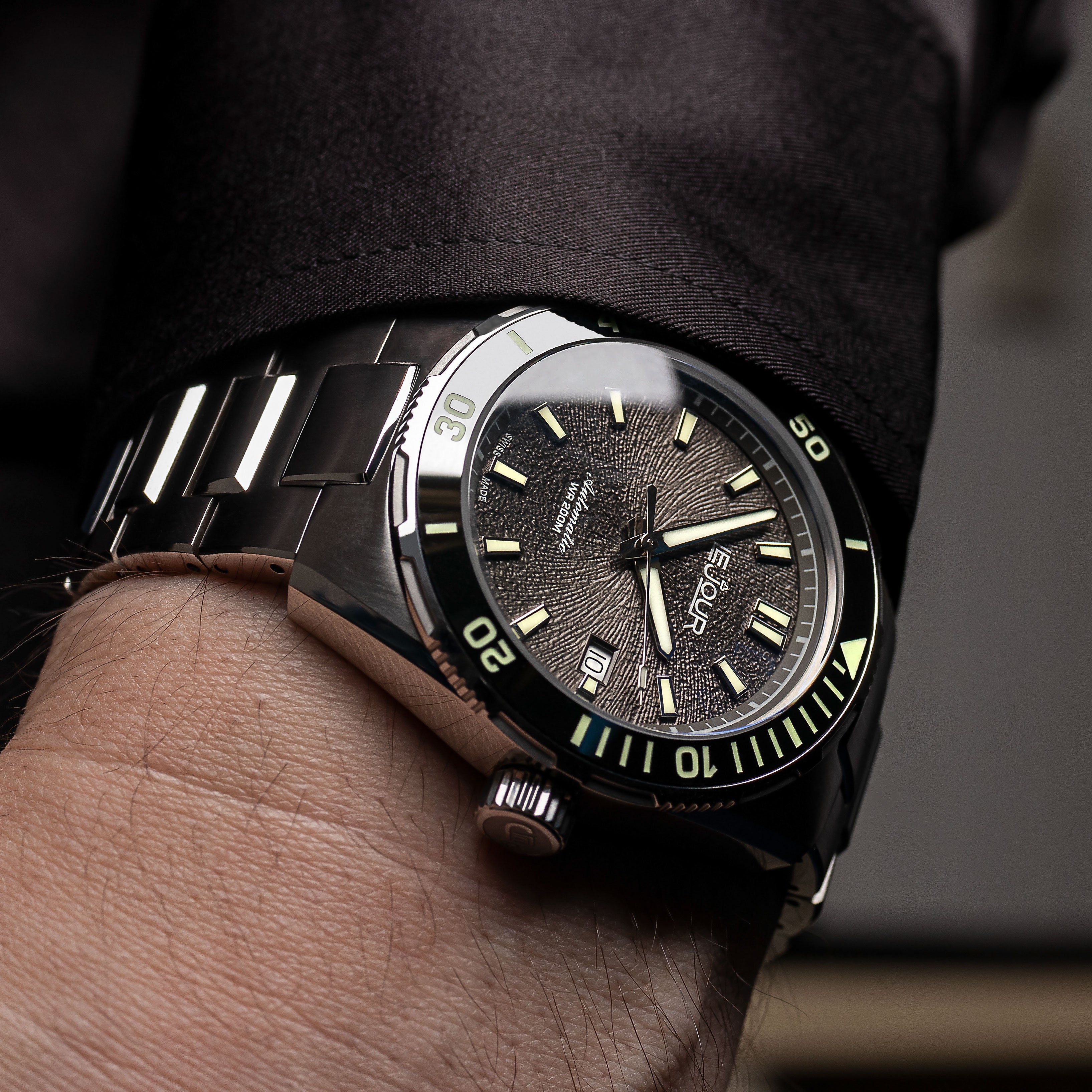 LeJour Coral Diver LJ-CD-001 orologio automatico nero