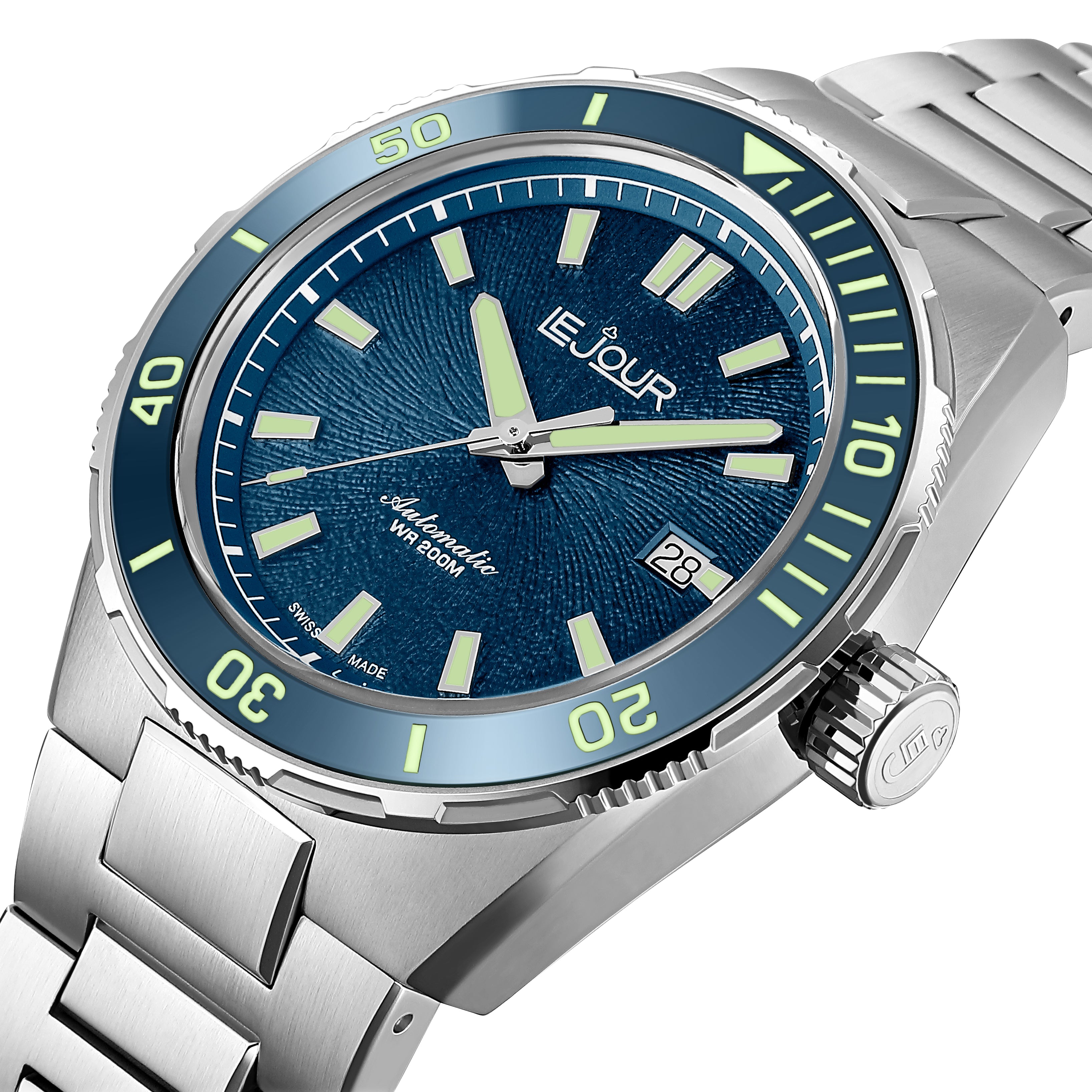 LeJour Coral Diver LJ-CD-002 orologio automatico blu